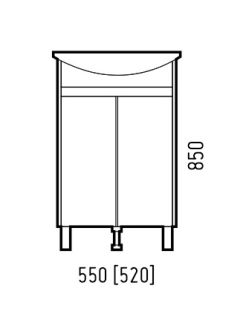 Тумба под раковину Corozo Орегон SD-00001444 55см пайн